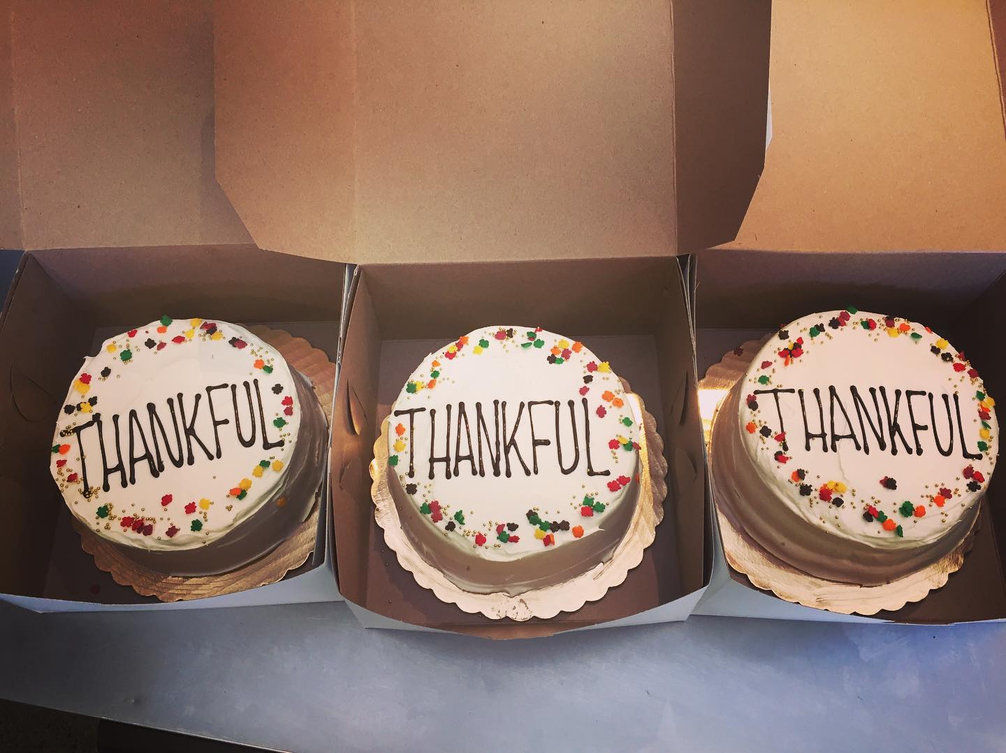 Gratitude cake for any occasion. 