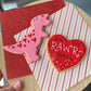 You are Rawr-some Dinosaur cookie pair for Valentine's Day. 