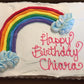 Rainbow birthday cake. Rainbow. LGBTQ celebration.