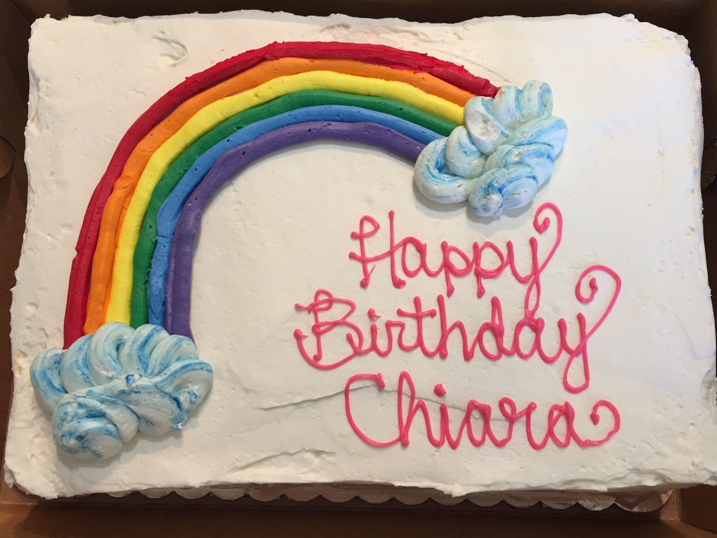 Rainbow birthday cake. Rainbow. LGBTQ celebration.