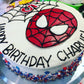 Superhero cake, Spiderman, birthday celebration for kids or adults.